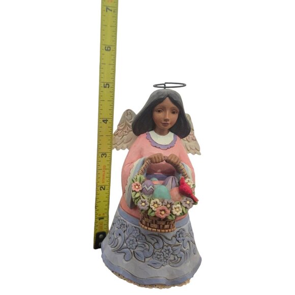 Basket Of Easter Blessings Angel Figurine Jim Shore Heartwood Creek 2021 - Picture 4 of 16